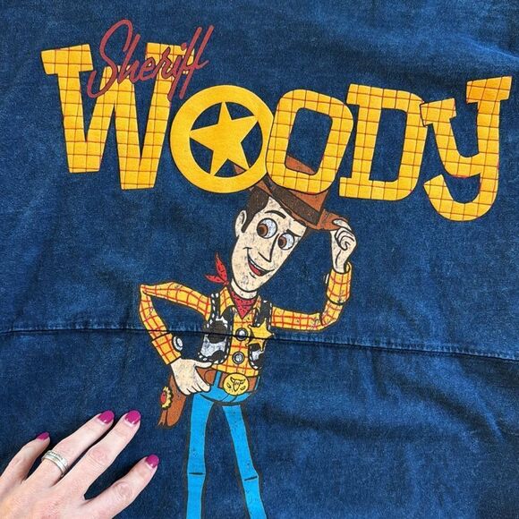 Sheriff Woody Disney Pixar Toy Story Adult Spirit Jersey Oversized Size Small - Picture 7 of 14
